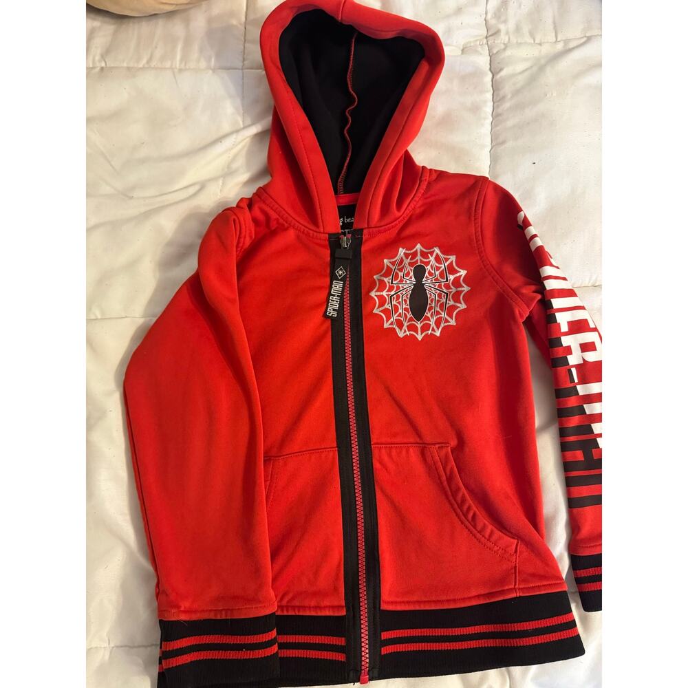 Spider-Man Jumping Beans Red Hoodie Size 6 Kids